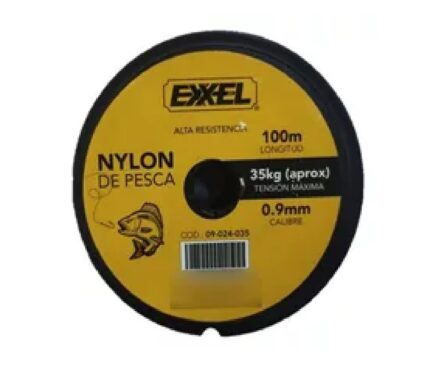 NYLON TRANSPARENTE  0.6MM X 100M 35 LB EXXEL